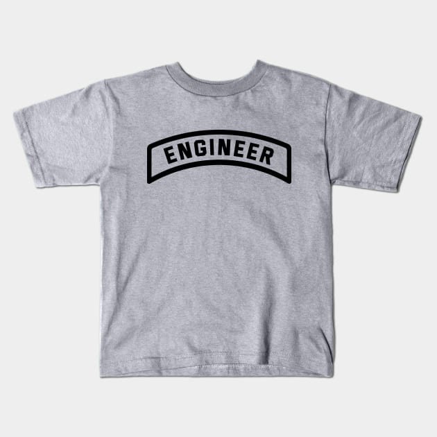 Engineer Tab Kids T-Shirt by BadgeWork